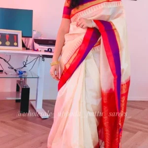 Kuppadam pattu Temple Border saree