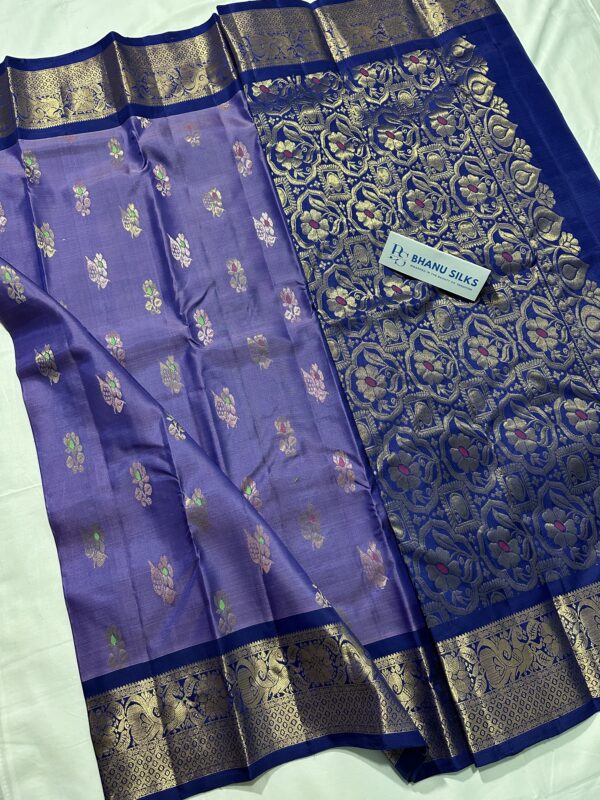 Kanchi Pattu Allover Design Equal Border Saree