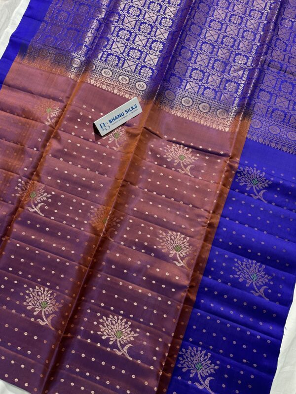 Kanchi Pattu Border Buta Saree