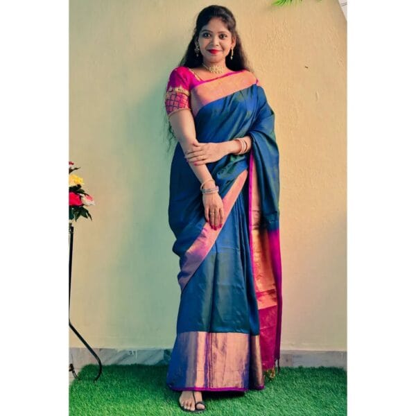 uppada plain pattu saree