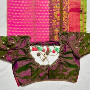 Cut Work With Beads Maggam Work
