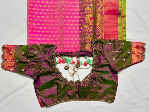 Cut Work With Beads Maggam Work