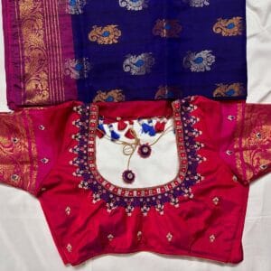 Thread With Beads and Stones Maggam Work