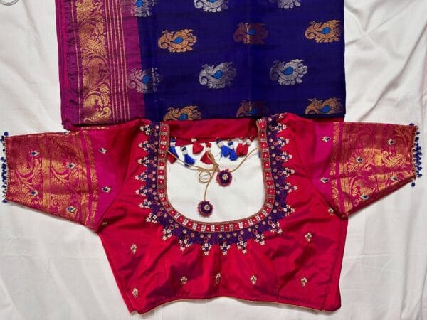 Thread With Beads and Stones Maggam Work