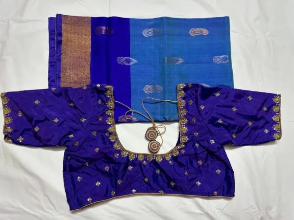 Jardoji With Beads Maggam Work