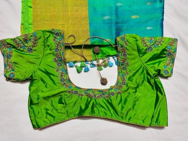 Spring With Thread Maggam Work