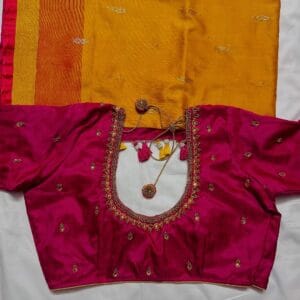 Thread Work with Stones Maggam Work