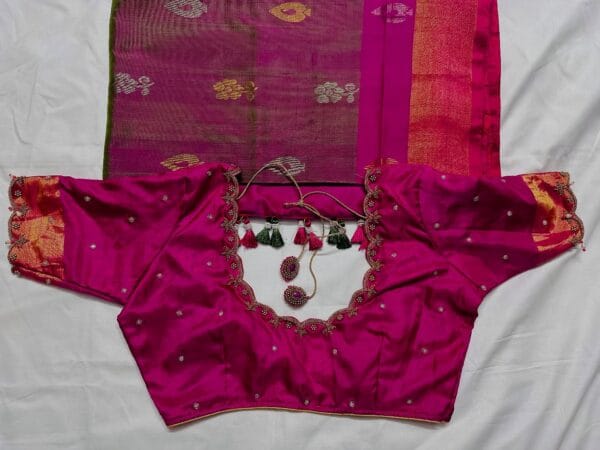 Cut Work With Beads Maggam Work