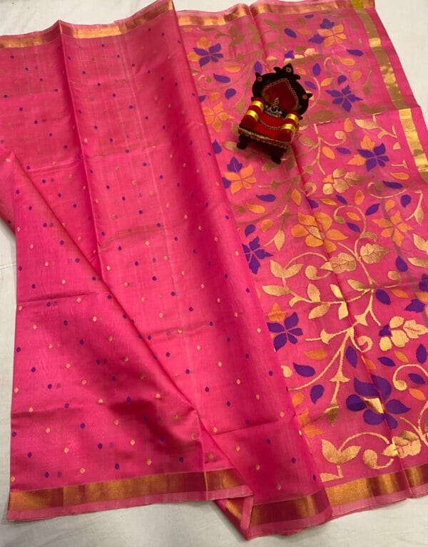 Uppada Pure Pattu Jamdhani Pallu Saree