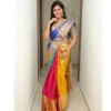 Uppada Pure Pattu Multi Color Saree - Image 2
