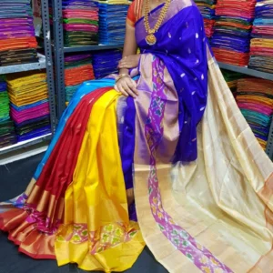Uppada Pure Pattu Multi Color Saree