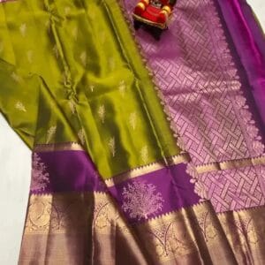 Kanchi Pattu Border Buta Saree