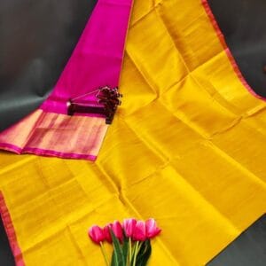 Uppada Pure Pattu Big Border Saree