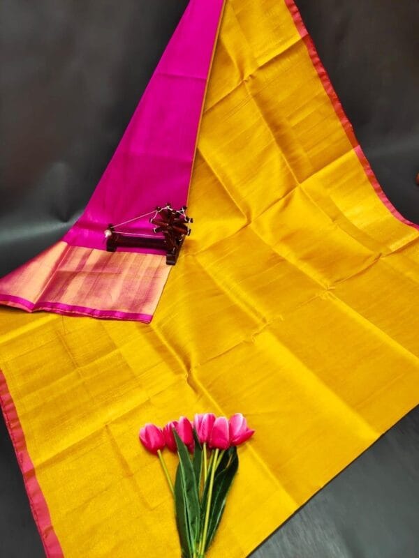Uppada Pure Pattu Big Border Saree