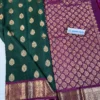 Kanchi Pattu Allover Buti Equal Border Saree - Image 2