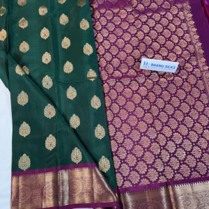 Kanchi Pattu Allover Buti Equal Border Saree