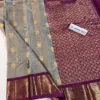 Kanchi Pattu Allover Buti Equal Border Saree - Image 2