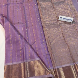 Kanchi Pattu Allover Buti Equal Border Saree