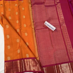 Kanchi Pattu Allover Buti Equal Border Saree