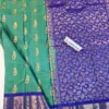 Kanchi Pattu Allover Buti Equal Border Saree - Image 2