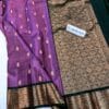 Kanchi Pattu Allover Buti Equal Border Saree - Image 2