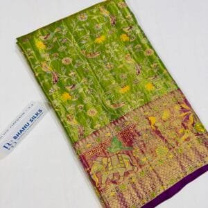 Semi Kanchi Pattu Allover Design Saree