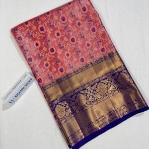 Semi Kanchi Pattu Allover Design Saree