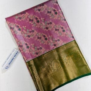 Semi Kanchi Pattu Allover Design Saree