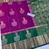 Kanchi Pattu Peacock Buti Design Saree - Image 2