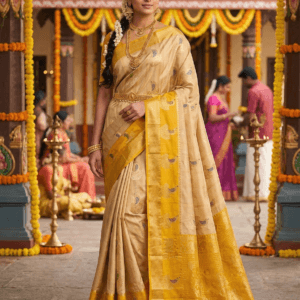 Trending Kanchi Pattu Saree with Peacock Design