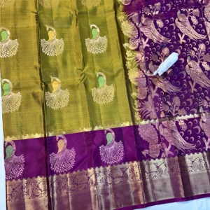 Trending Kanchi Pattu Saree with Peacock Design