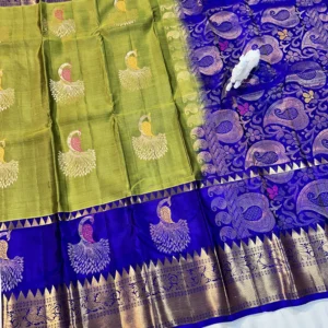 Trending Kanchi Pattu Saree with Peacock Design