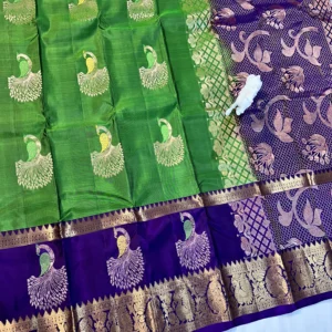 Trending Kanchi Pattu Saree with Peacock Design