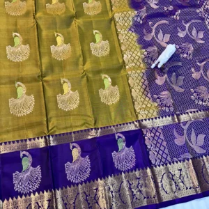 Trending Kanchi Pattu Saree with Peacock Design