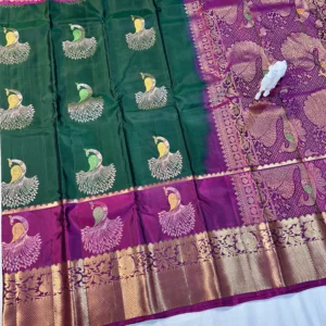 Trending Kanchi Pattu Saree with Peacock Design