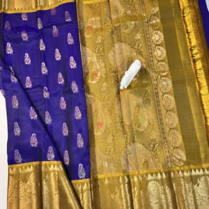 Kanchi Pattu Double Wrap Meena Buta Sarees