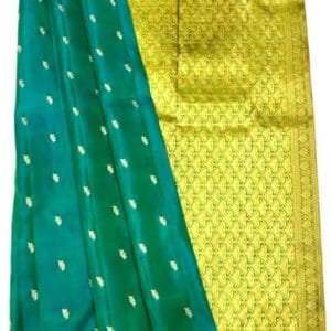 Kanchi Pattu Double Wrap Small Border Saree