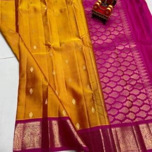 Kanchi Pattu Equal Border Saree