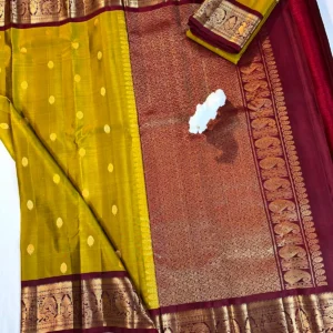 Kanchi Pattu Equal Border Saree