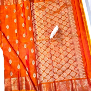 Kanchi Pattu Meena Buta Self Pallu Saree
