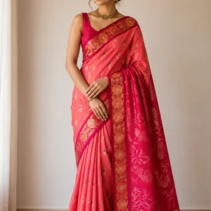 Kanchi Pattu Handloom Meena Buta Saree