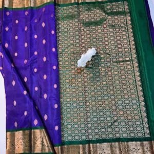 Kanchi Pattu Equal Border Saree