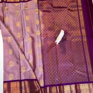 Kanchi Pattu Equal Border Saree