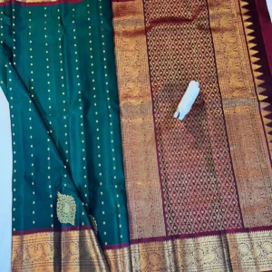 Kanchi Pattu Equal Border Saree